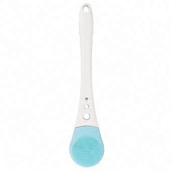 Long Handle Back Scrubber, Dual-Sided Silicone Shower Body Brush for Deep Exfoliation