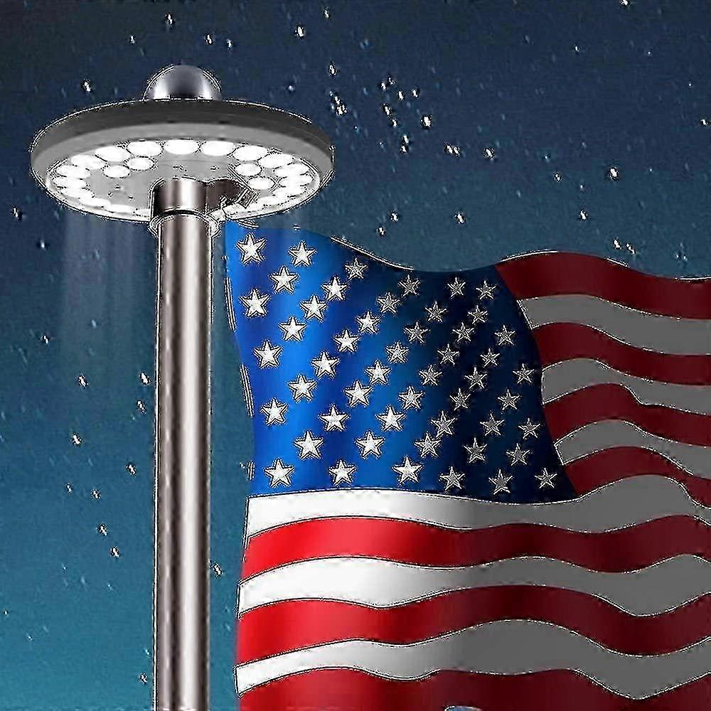 26 LED Solar Flagpole Light Waterproof Outdoor Illumination Solution