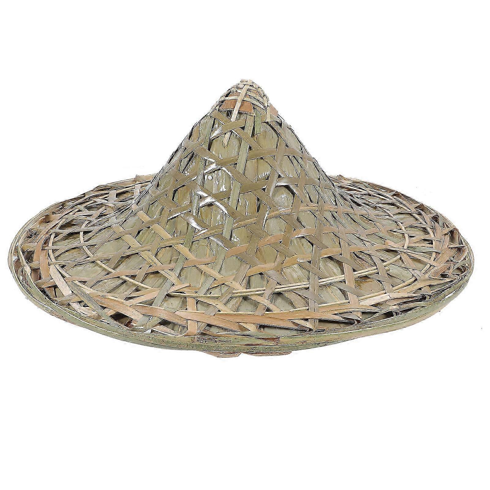 Bamboo Hat for Rain Blocking with Durable Farmer Use Design