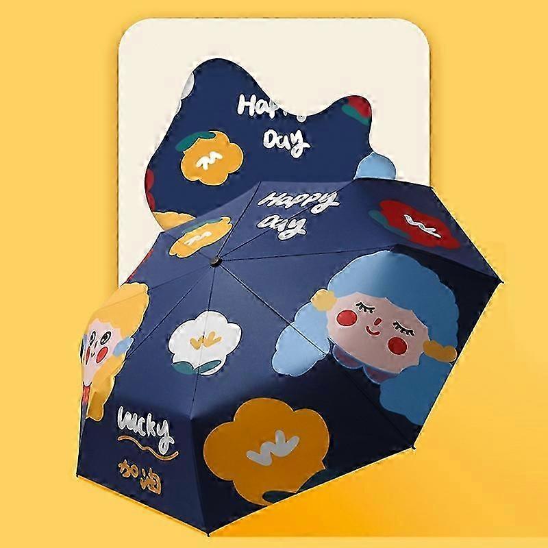 3-Fold 8-Bone UV Waterproof Compact Umbrella