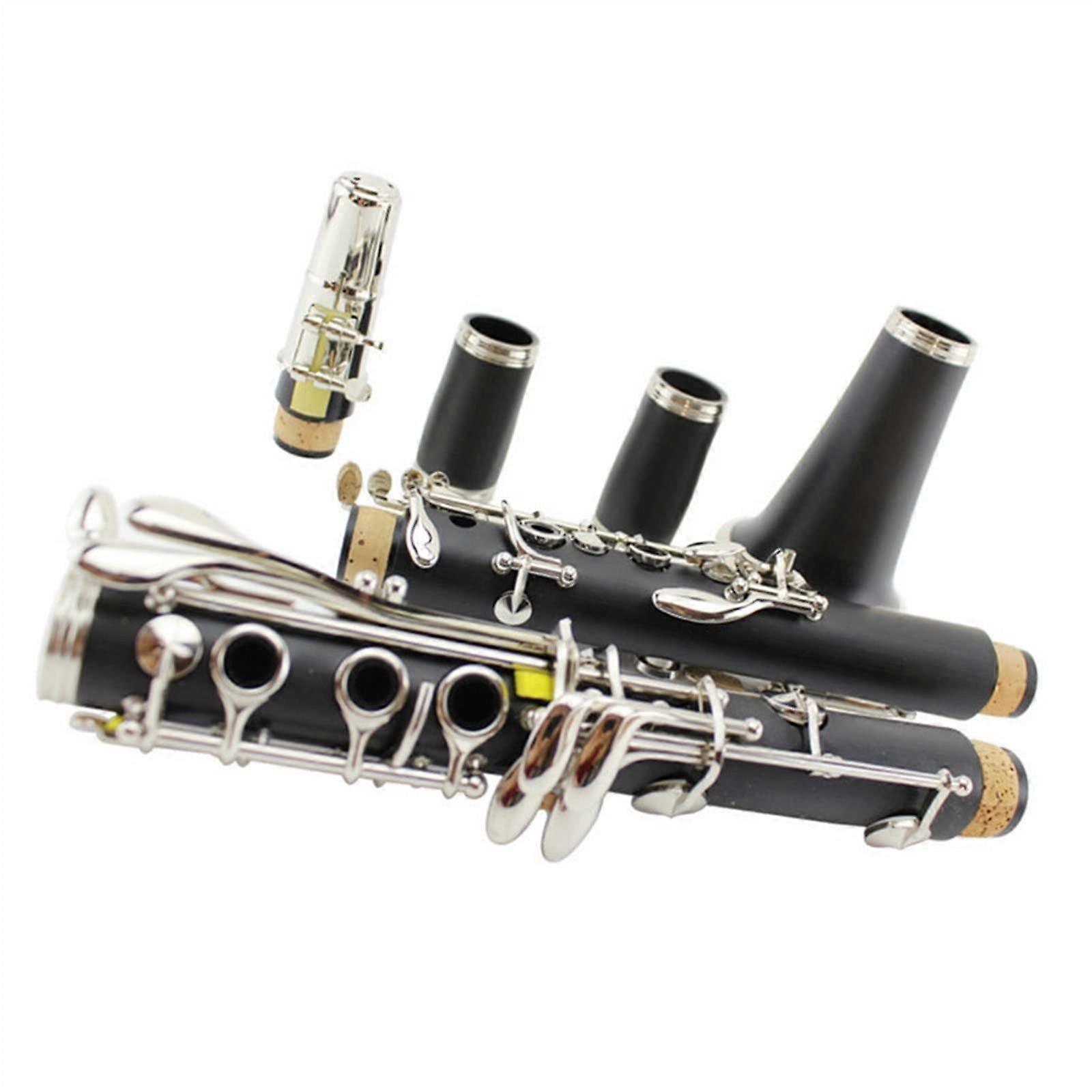 B Flat Clarinet 17 Key Bakelite Beginner Model with Full Chromatic Range and Responsive Tone