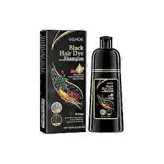Black Hair Dye Shampoo 3 in1, Natural Organic Herbal, Darkening and Nourishing