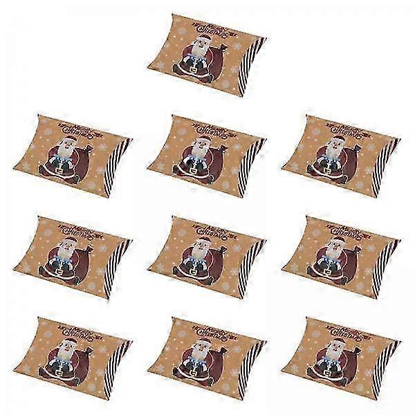 Festive Kraft Pillow Candy Boxes
