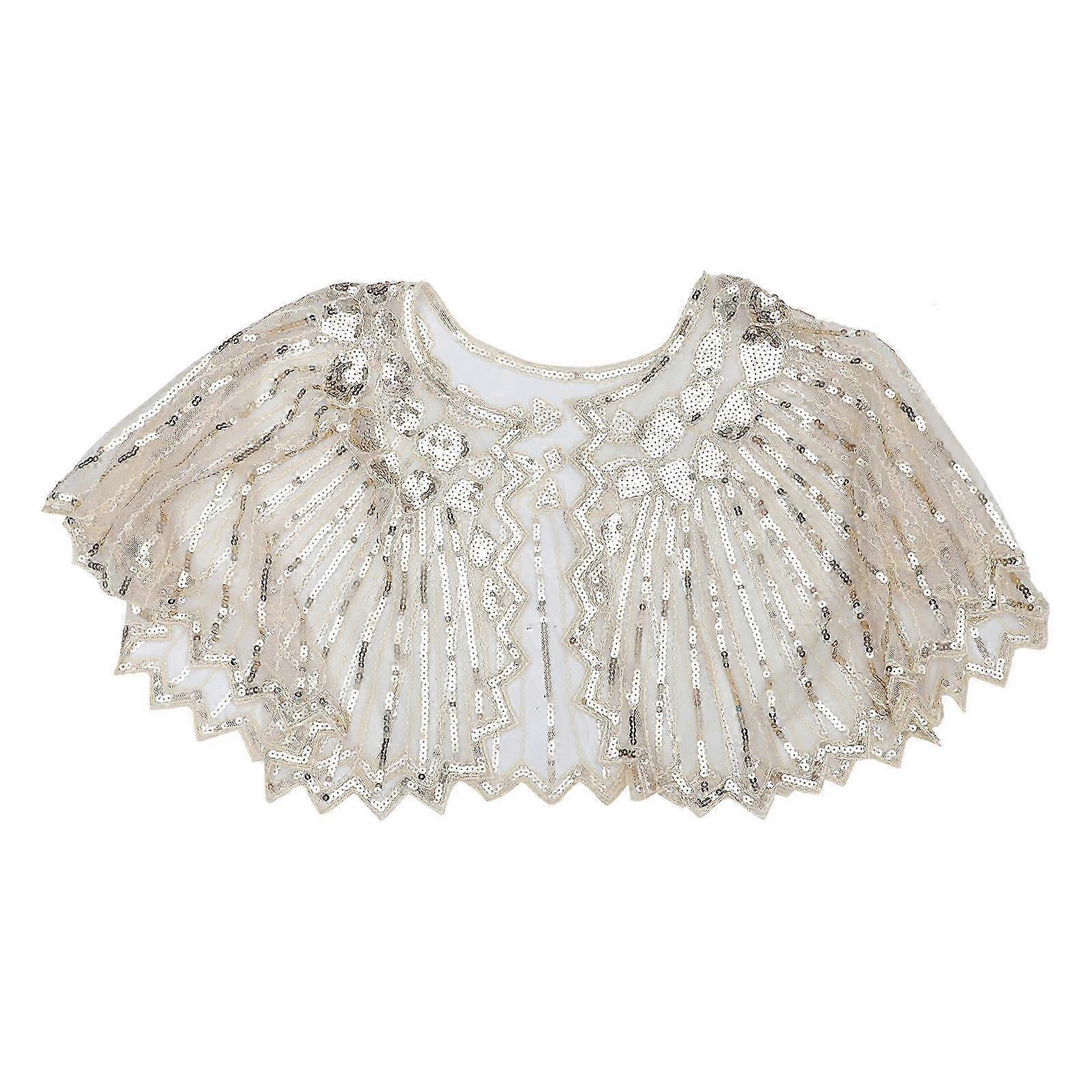Sequins Cape Elegant Cosplay Cloak for Evening Events