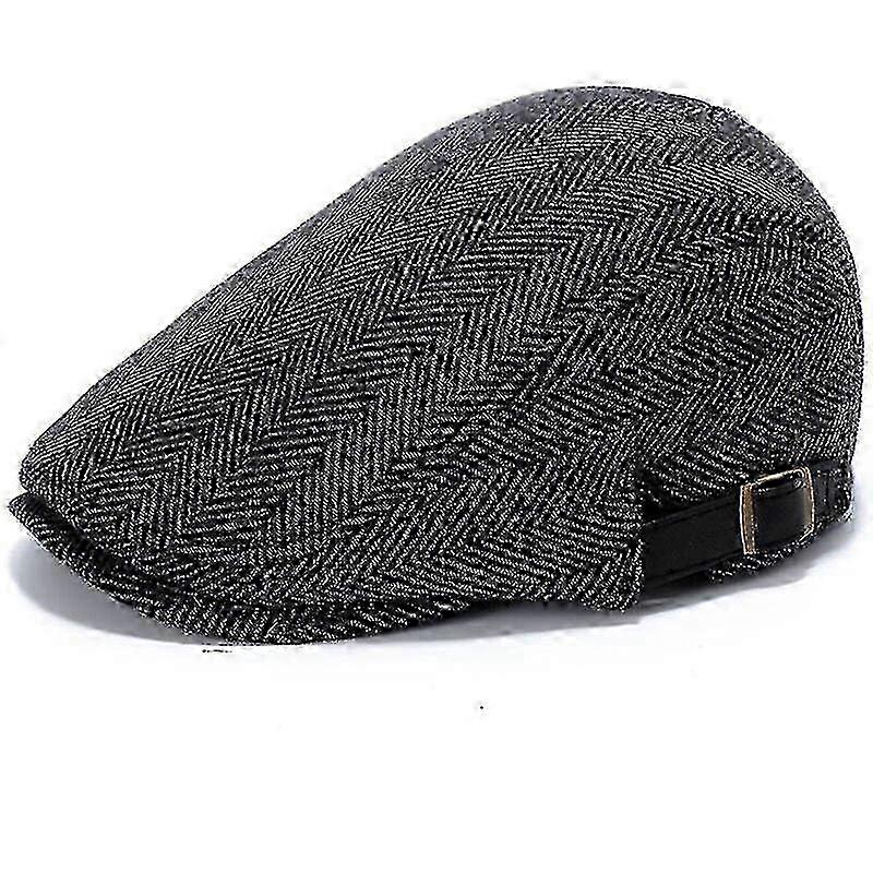Wool Blend Adjustable Flat Beret