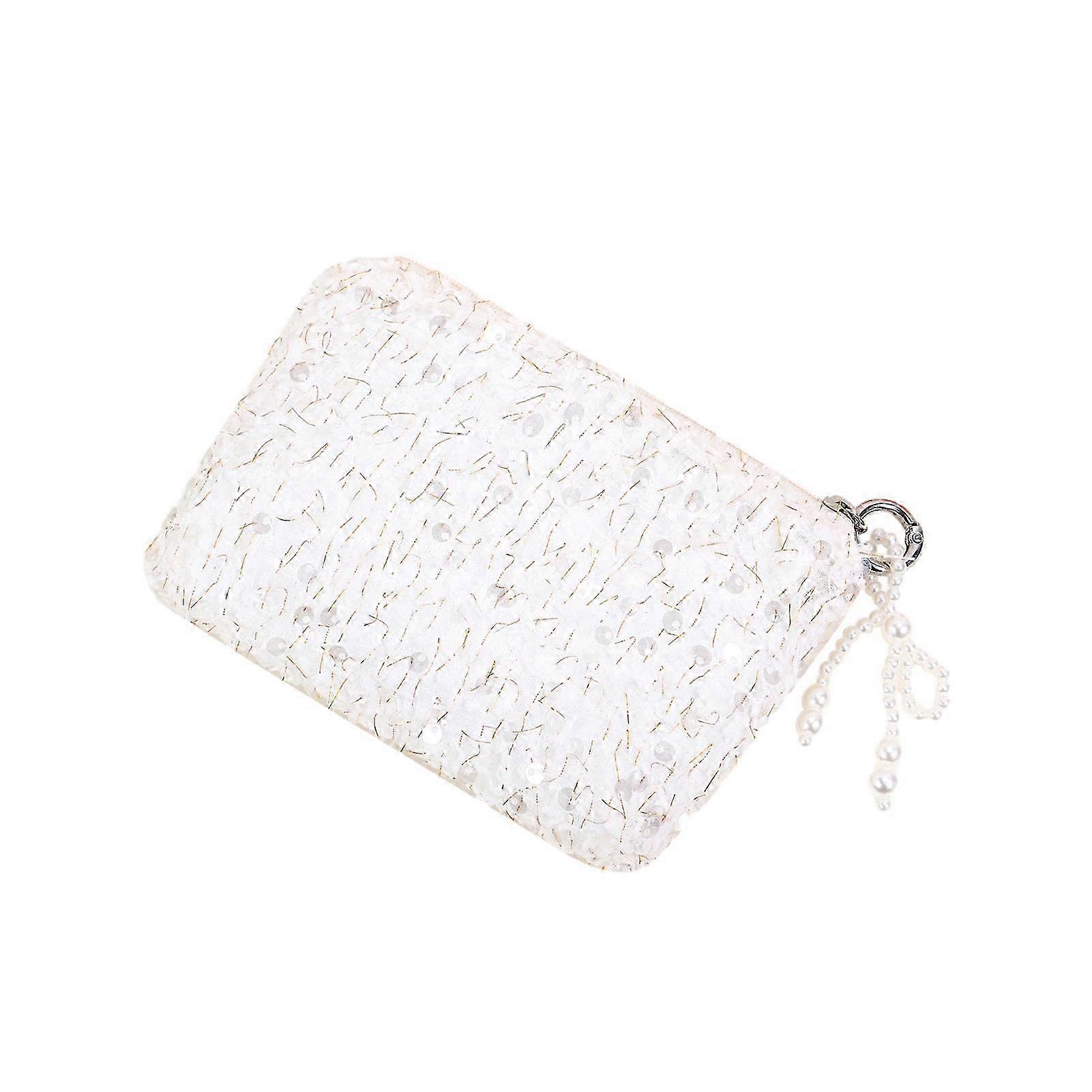 Sequined Glittery Cosmetic Bag