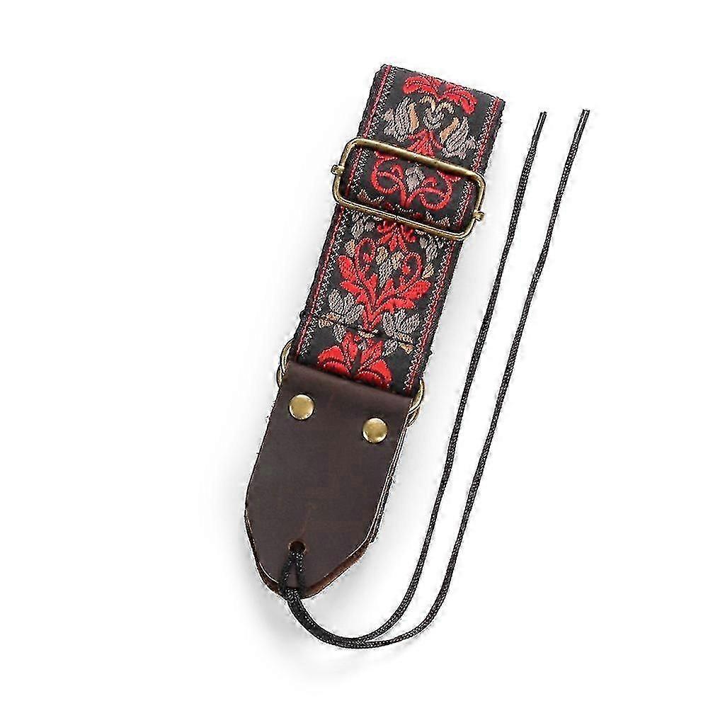 Vintage Floral Adjustable Guitar Strap