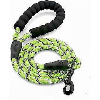 Braided Dog Leash with Soft Padded Handles and Highly Reflective Rope, 1.5 Meter Long Resistant