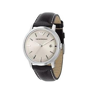 Armani Classics Quartz analoge mannen horloge met AR0572 Cowskin armband