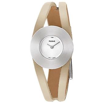 Pulse Watches Quartz Analog Woman Watch with PEG691X Cowhide Bracelet