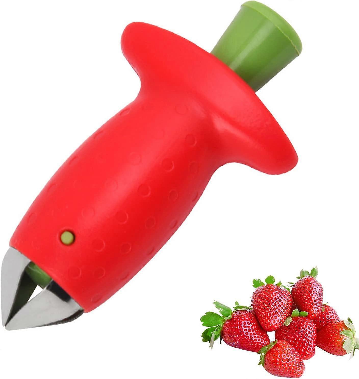 Strawberry Huller, Compact Durable Fruit Cutter, Multi-functional Slicing Tool