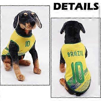 Mexico Style Pet Dog Soccer Jersey with Breathable Mesh, Sleeveless Puppy Sports Outfit for Game Days and Parties