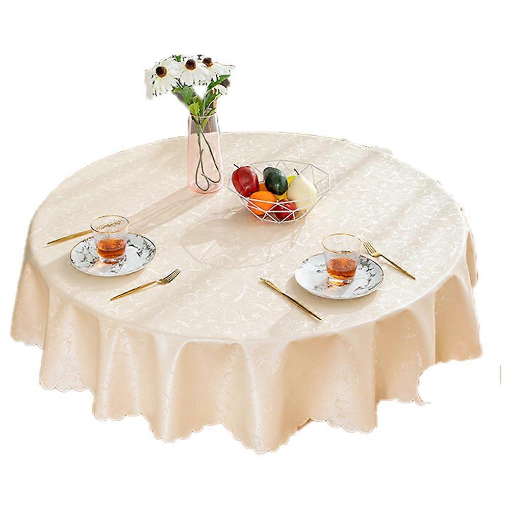 Wipeable Jacquard Tablecloth Waterproof Elegant