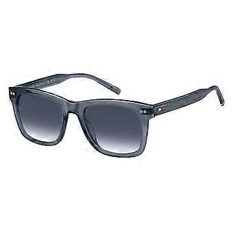 Tommy Hilfiger TH 2184/S PJP/08 Full Rim Blue Men Square Sunglasses UV3 Original