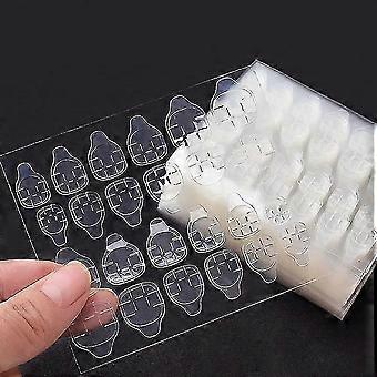 Waterproof & Breathable Double-Sided Nail Glue Stickers for Press-On Nails, 50 Sheets