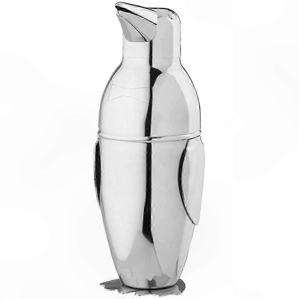 Penguin-Shaped Stainless Shaker 500ml