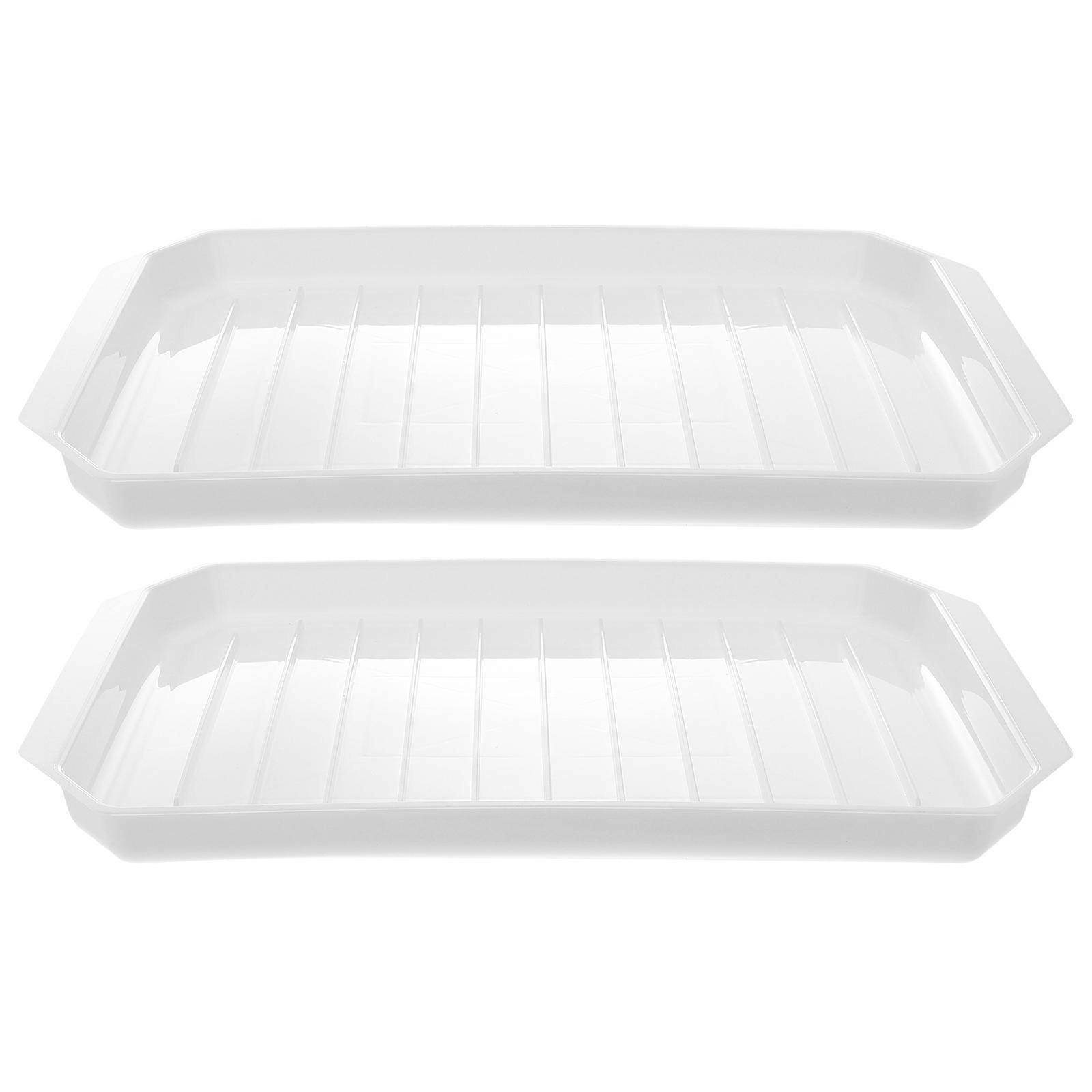 Sausage Rack Microwave Baking Tray for Baking 6Pcs White Cooking Tool