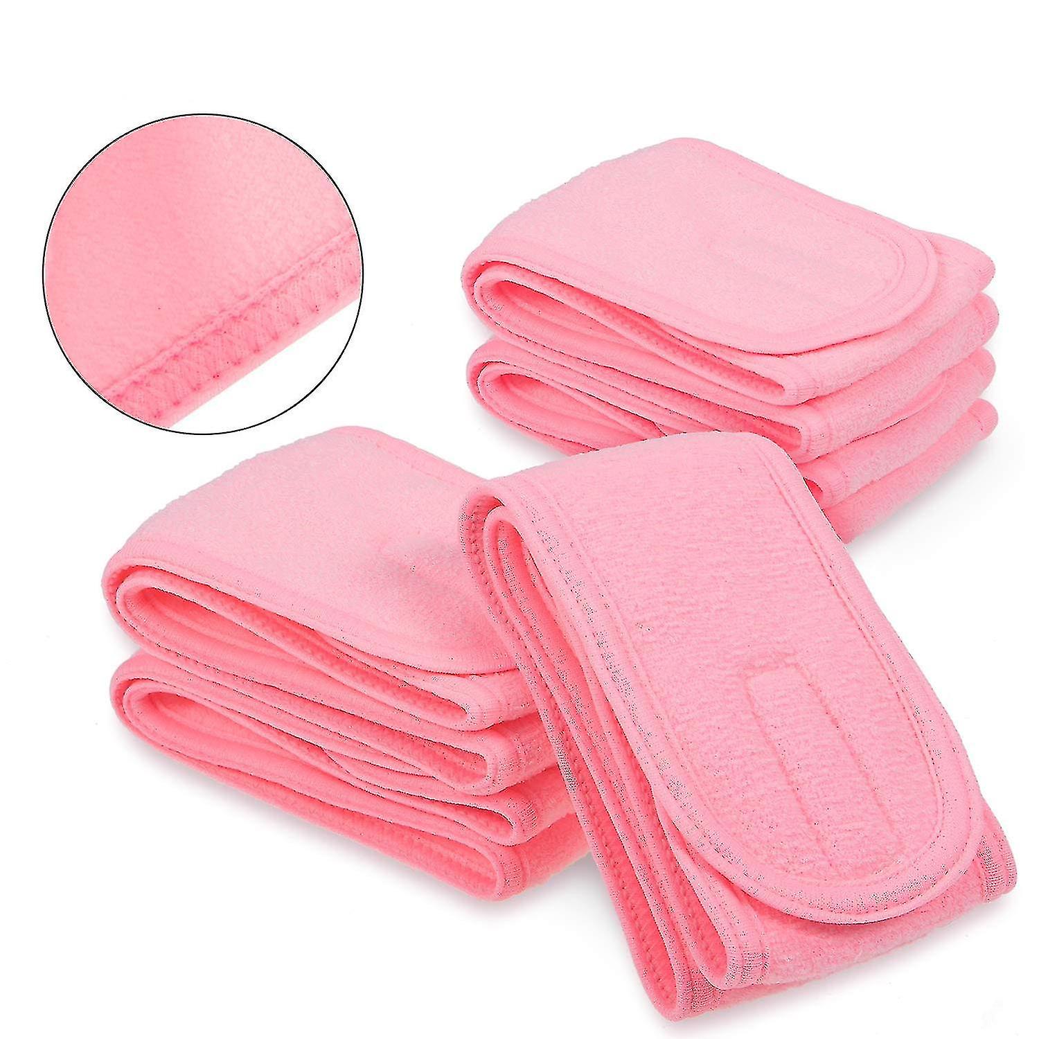 4pcs Hair Band For Make-up,adjustable Hair Protection Band With Velcro