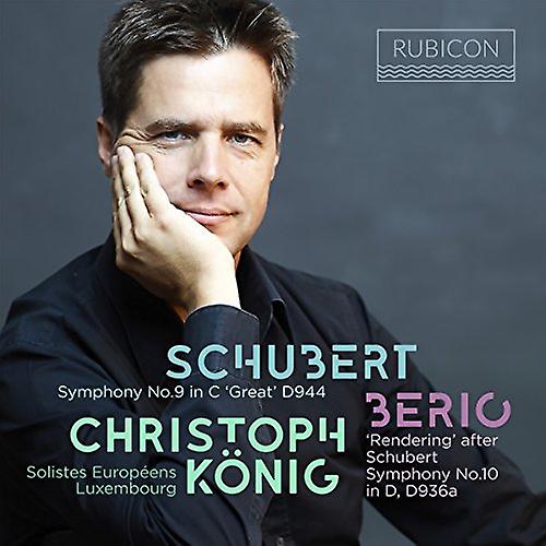 Soloists Europeens Luxembourg, Christoph Konig - Schubert: Symphony No. 9 In C 'great' D944/Berio: 'rendering'... [CD]
