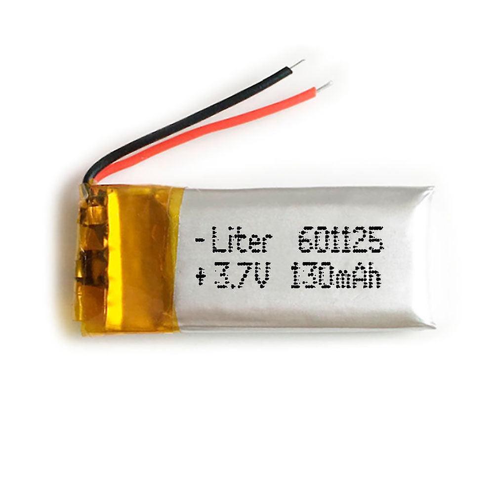 LiPo 601125 batteri 3.7V 130mAh 0.481Wh 1S 5C liters energibatteri for oppladbar elektronikktelefon