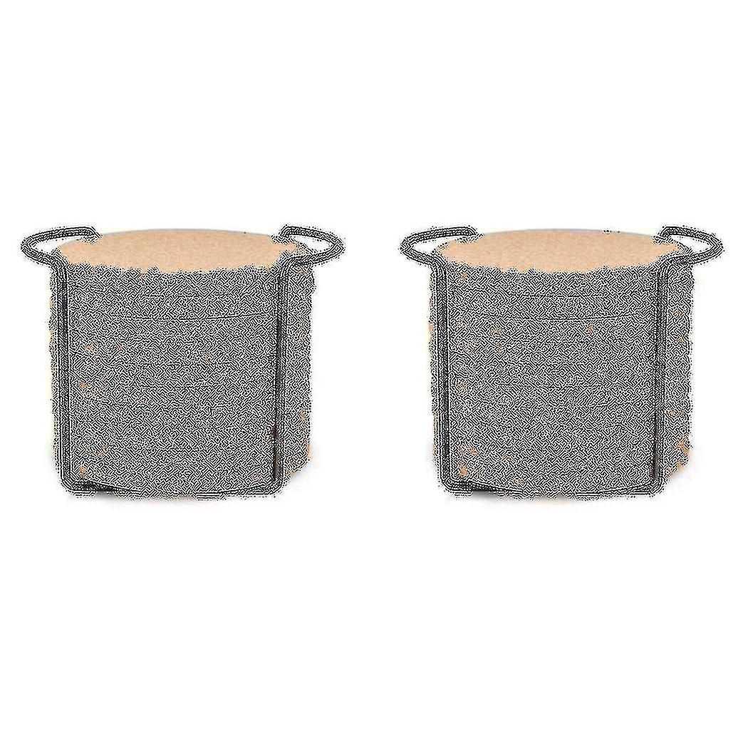 20x Round Cork Coasters For Drinks,with Metal Holder Storage Caddy,reusable Saucers For Cold Drinks