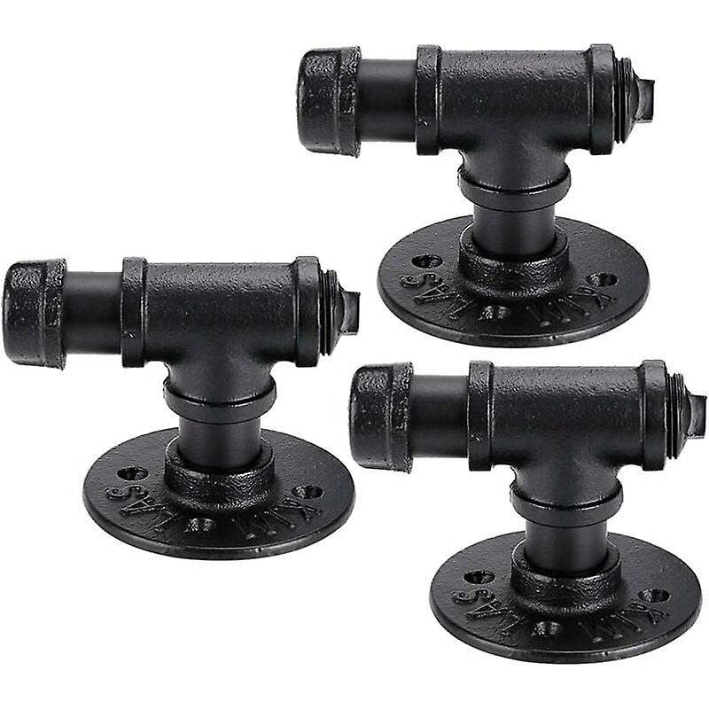 Hook Hanger Wall Hook Towel Holder Coat Key Rustic Industrial，3 Hooks