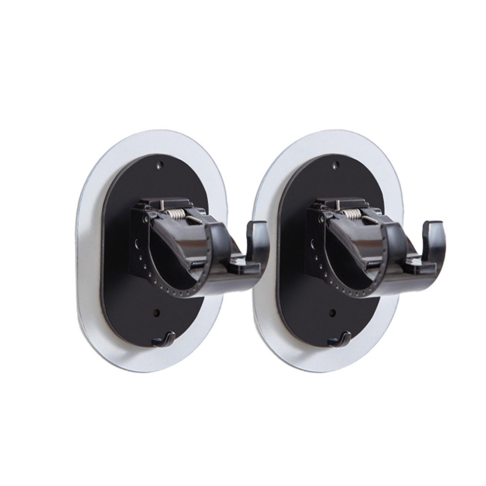 2pcs Adhesive Curtain Rod Holder Adjustable Curtain Rod Bracket