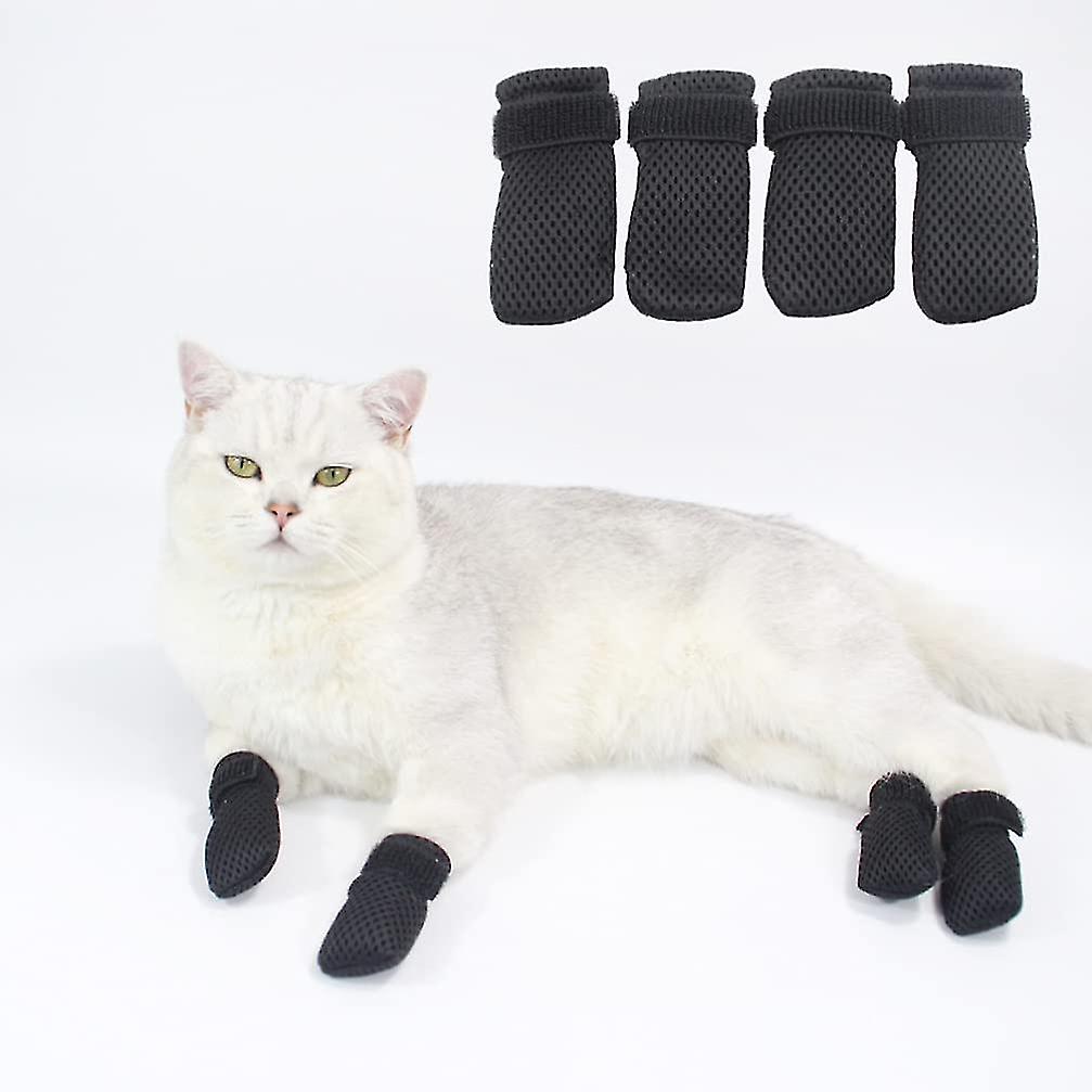 4 st katter kloskydd repskydd för katter, andningsbara mesh katttassskydd