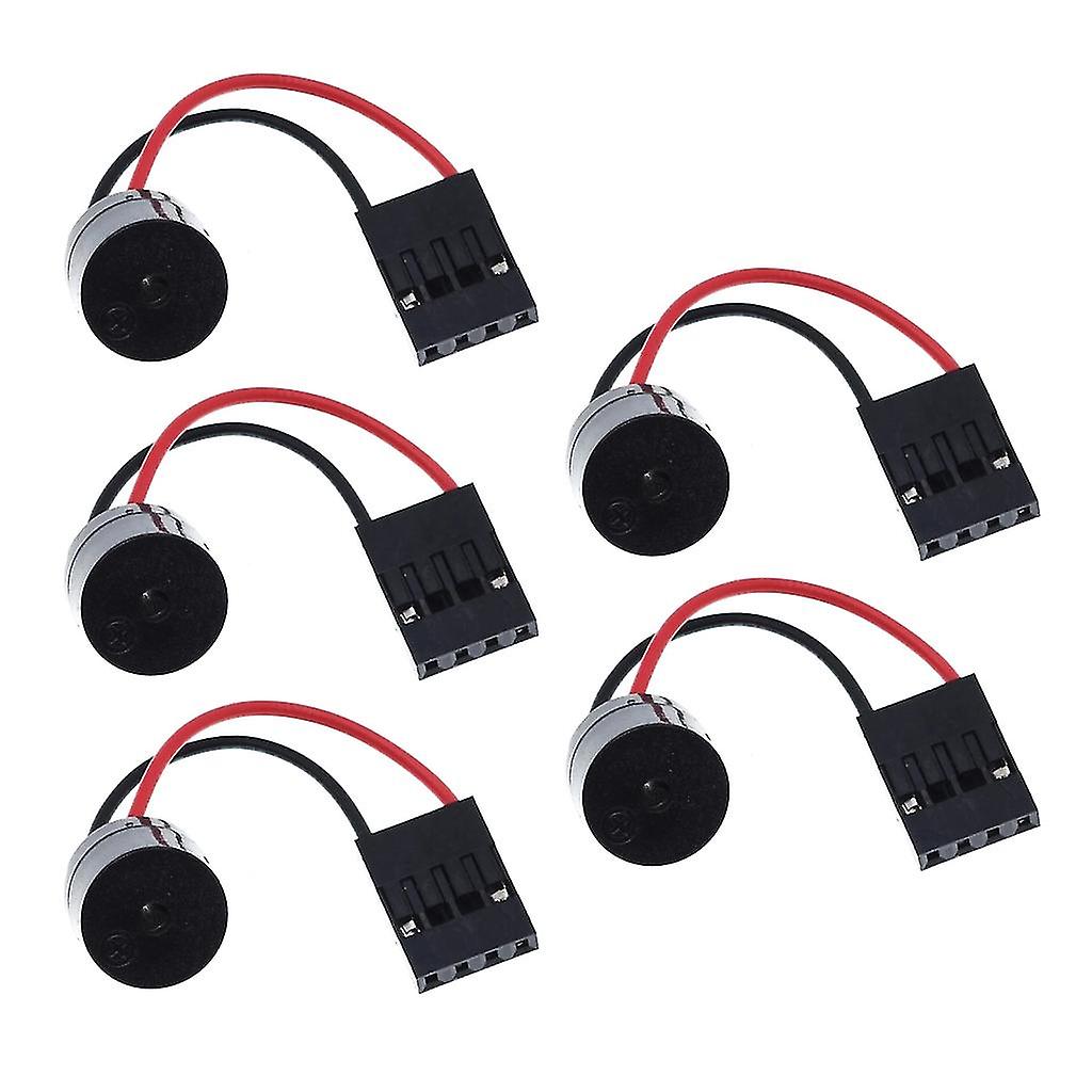 Pack Of 5 Desktop Computer Motherboard Internal Speaker Buzzer Beep Connector