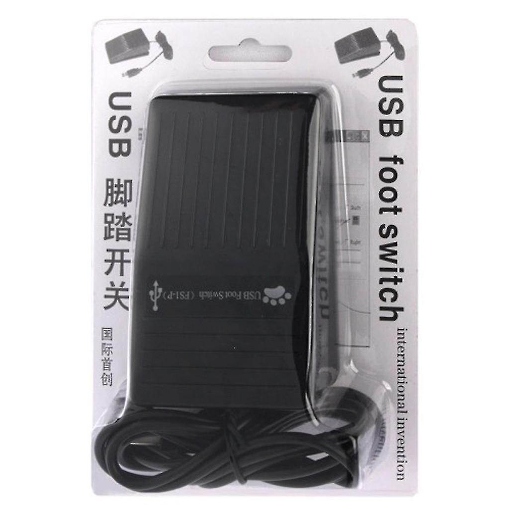 Usb Foot Switch Keypress Simulator Single Pedal Control Custom Shortcut Compatible With Key