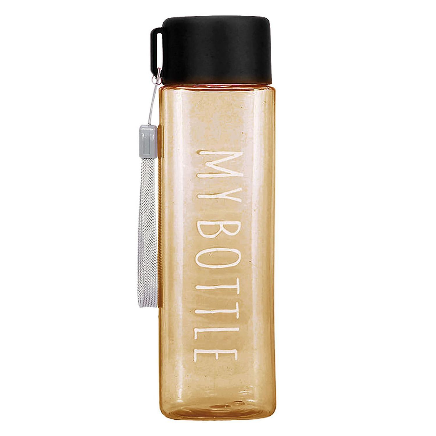 500ml Sports Bottle Large Capacity Fall Resistant Portable Square Water Mug with Handle for Camping