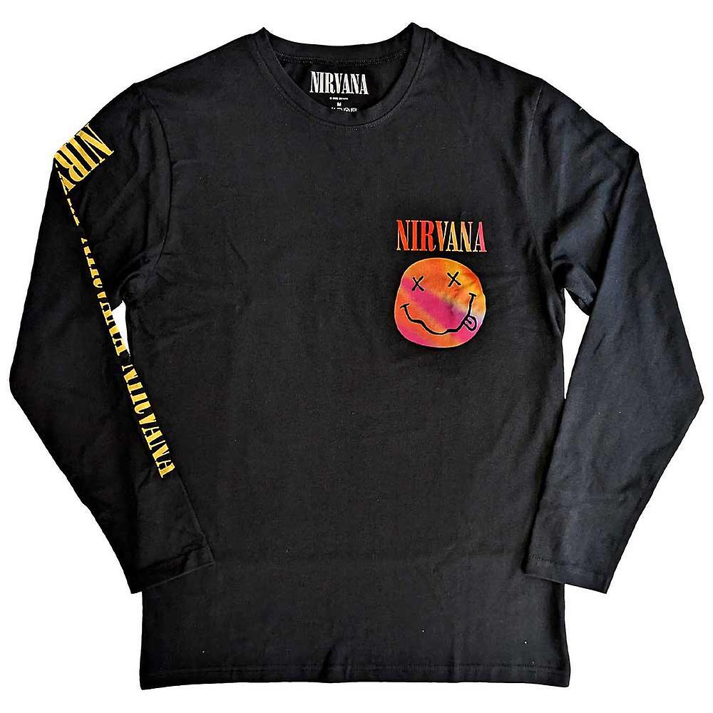 Nirvana Gradient Grunge Face Long Sleeve