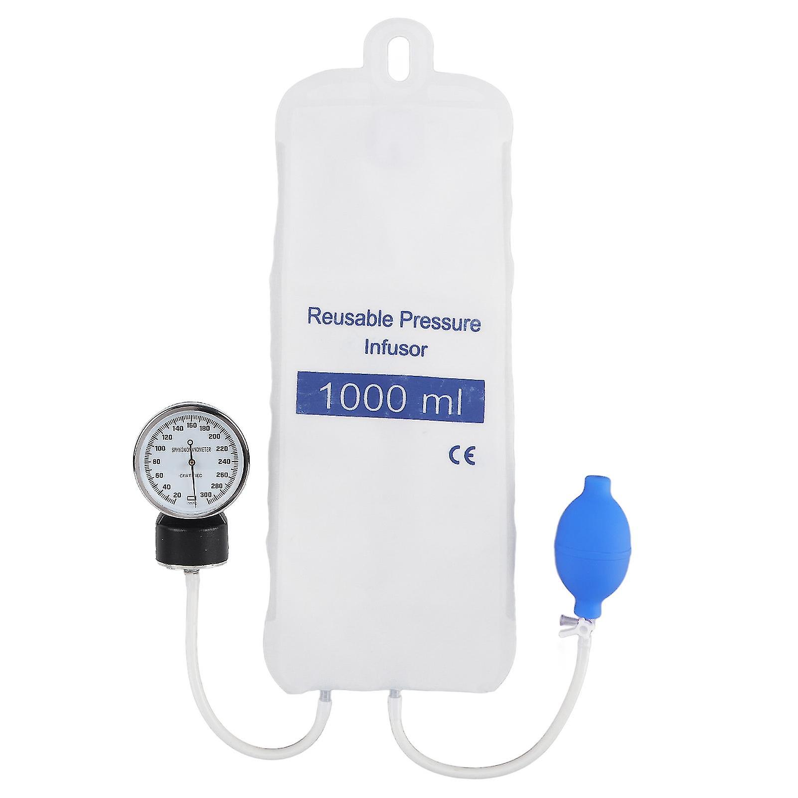 1000ml Pressure Infusion Bag with ICU Monitoring and Indicator Gauge Head for Rapid Blood and Fluid Infusion Quick Delivery