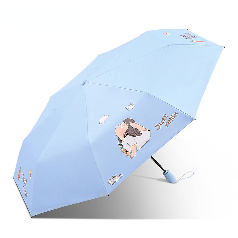 Umbrella Fully Automatic  Sun  Sun  Three Foldable And Portable