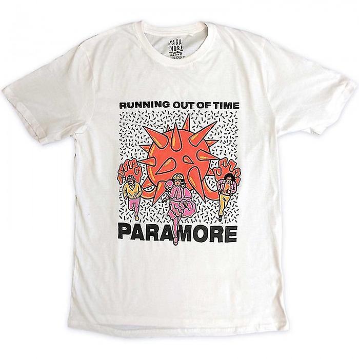 Paramore Unisex Adult Running Out Of Time Cotton T-Shirt