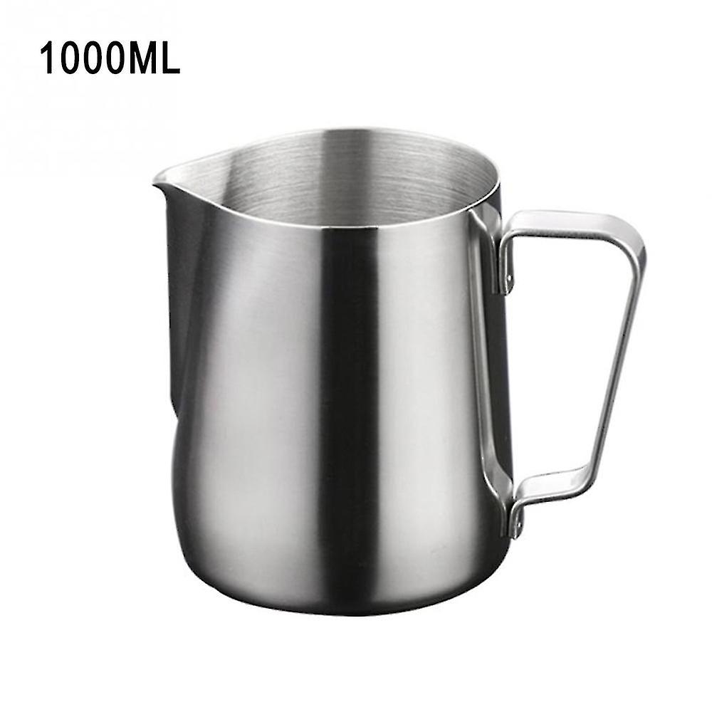 S150-1000ml γάλα από ανοξείδωτο χάλυβα κανάτα αφρώδη στάμνα τραβήξτε λουλούδι Κύπελλο Καπουτσίνο