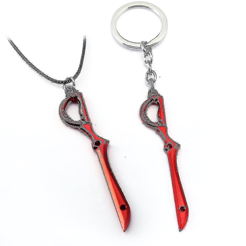 2pcs Kill La Kill Key Chain Necklace Pendant