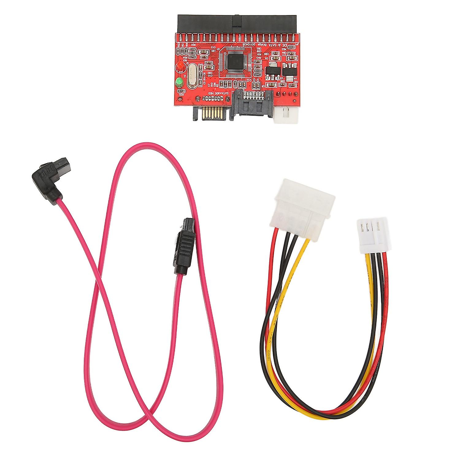 3.5in IDE to SATA Riser Card Bidirectional Conversion 1.5Gbps Support Hot Swap IDE Hard Disk Drive A