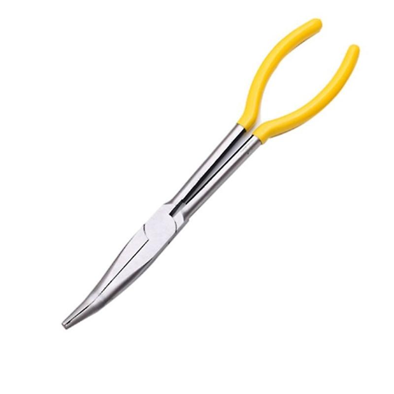 Long Handle Multi-Functional Reach Circle Nose Pliers Plug Puller Angled Spark Plug Wire Removal Clamp Car Repair Tools