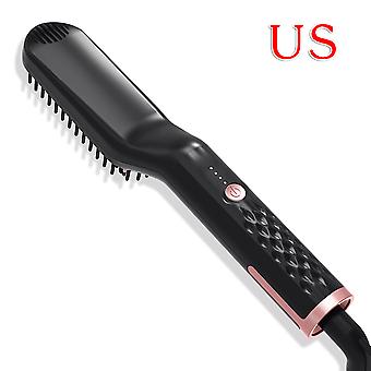 3 in 1 Electric Men's Hair Straightener Comb Beard Brush Straightening Rotatable