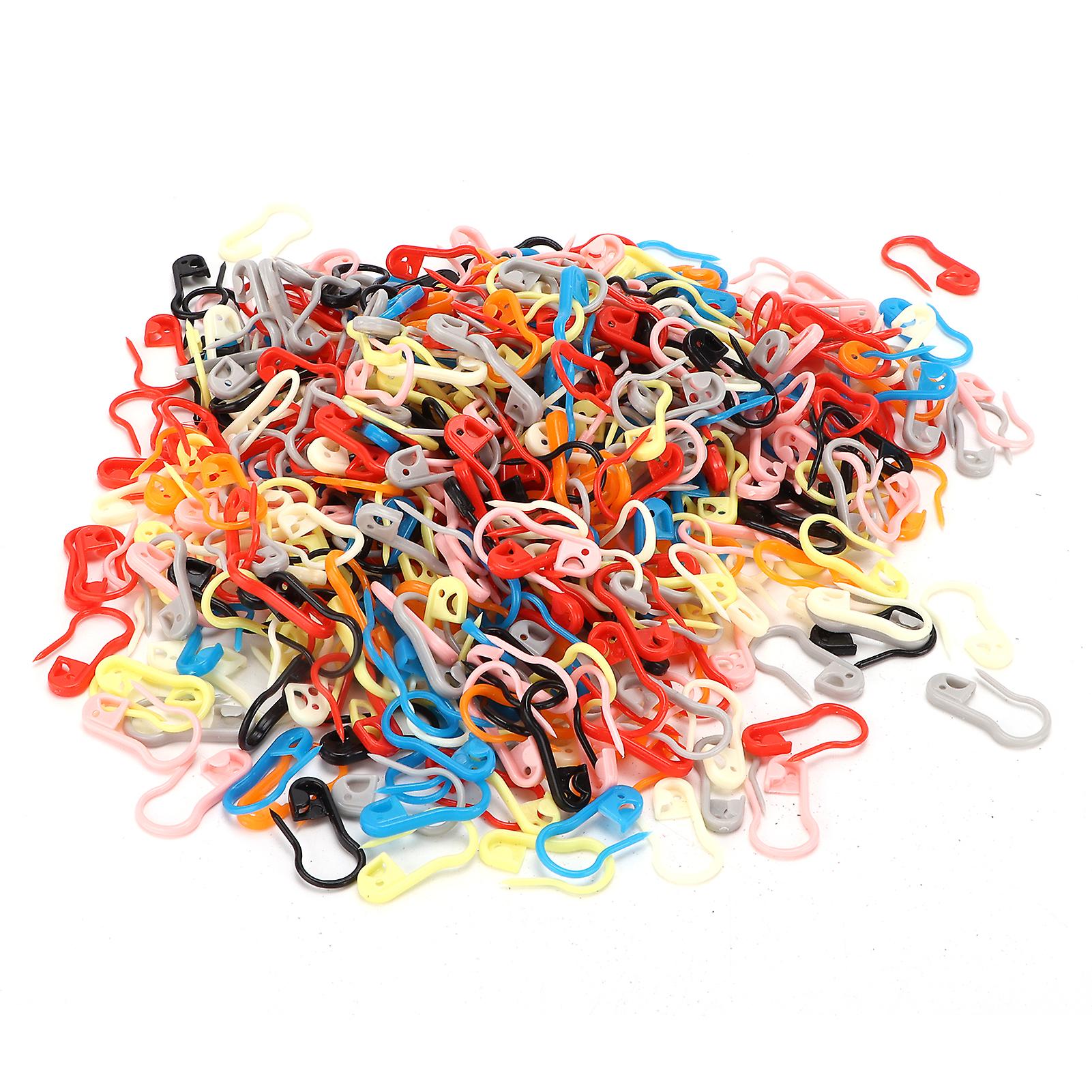 1000 Pcs Colorful Durable Plastic Knitting Markers Crochet Hooks for Knitting Crafts
