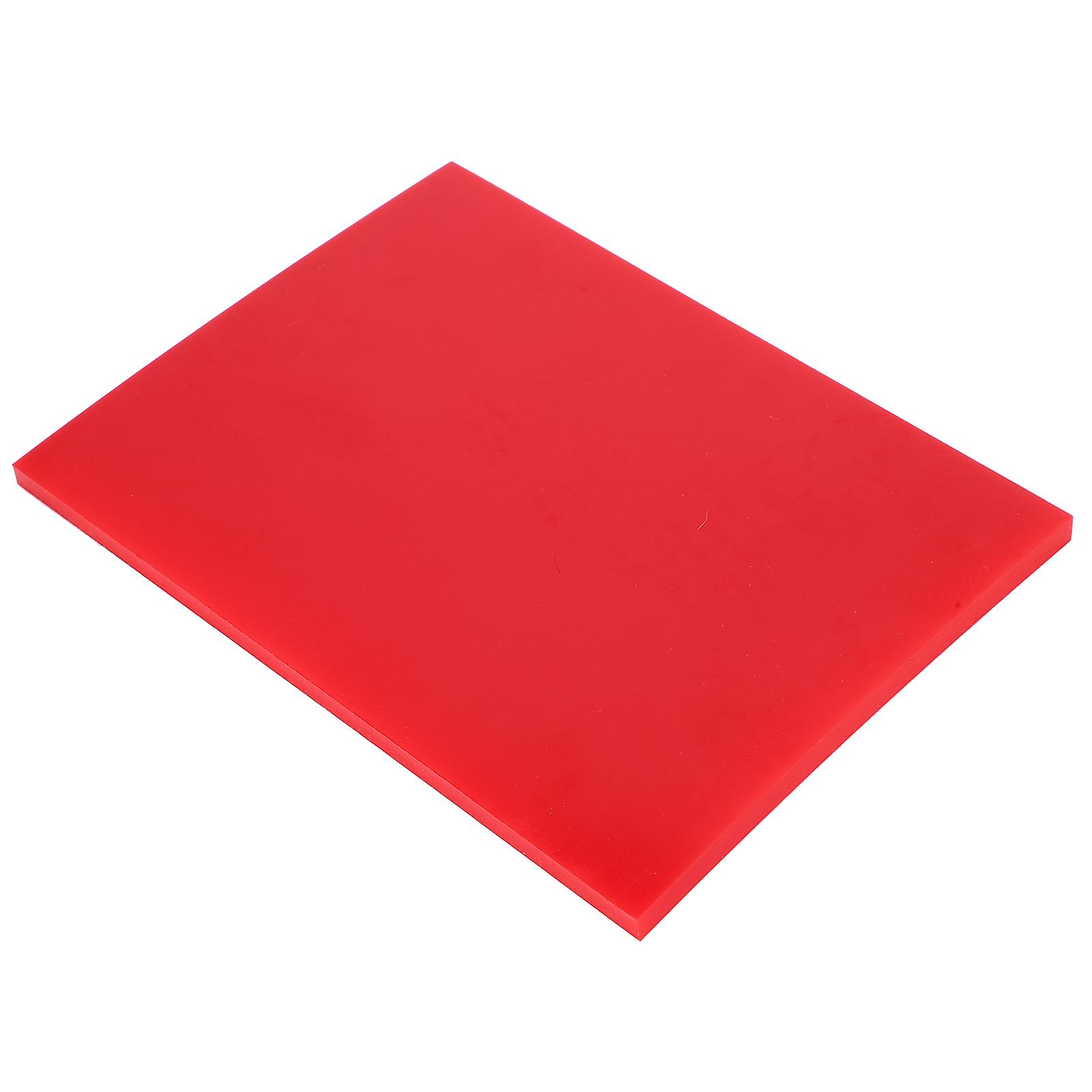 Handmade leather cutting board with shock-absorbing cushion, 200 x 150 x 9 mm