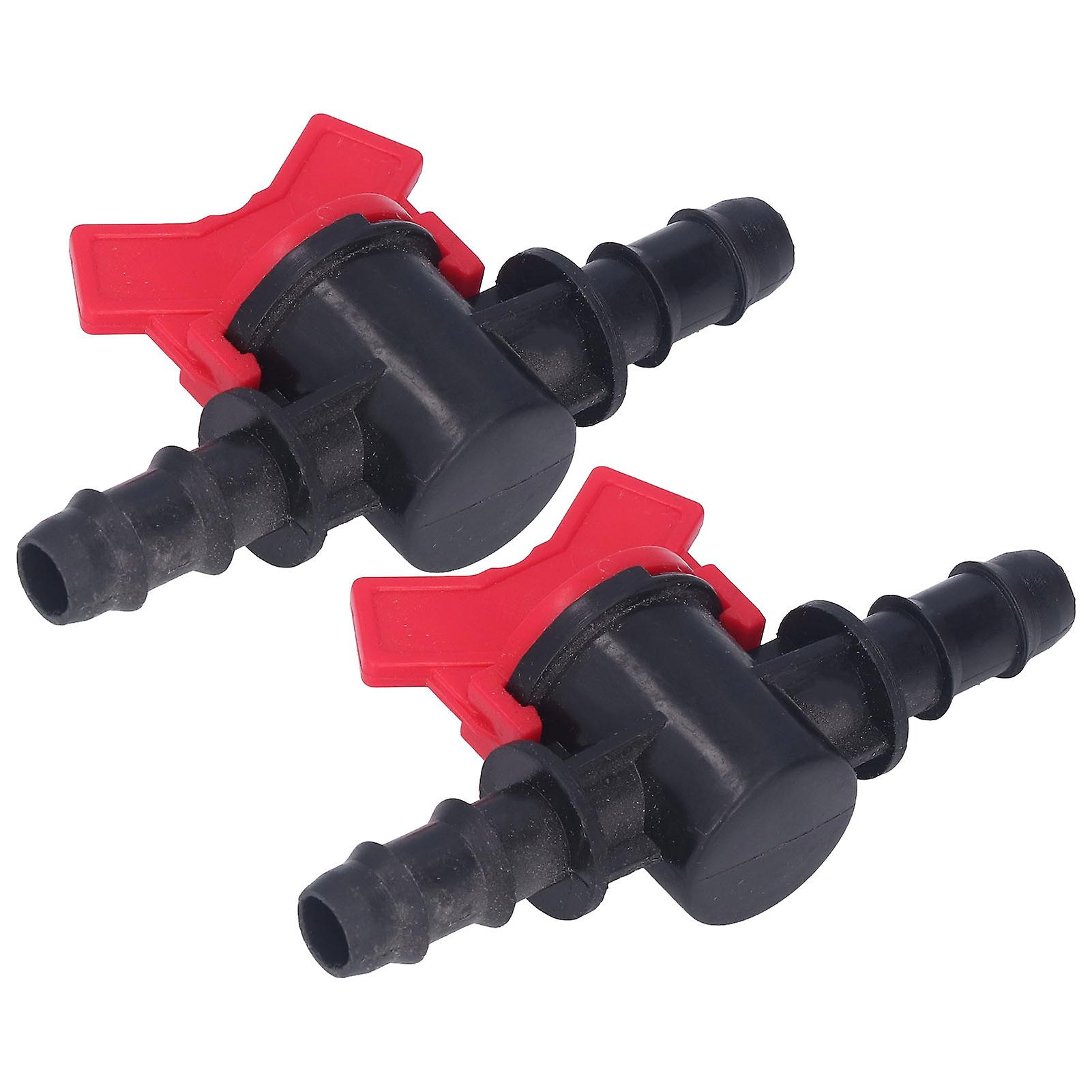 2Pcs Flow Control Valve Water Stop Controller Regulator ABS Switch Accessory Set Kit 12mm / 0.47in 