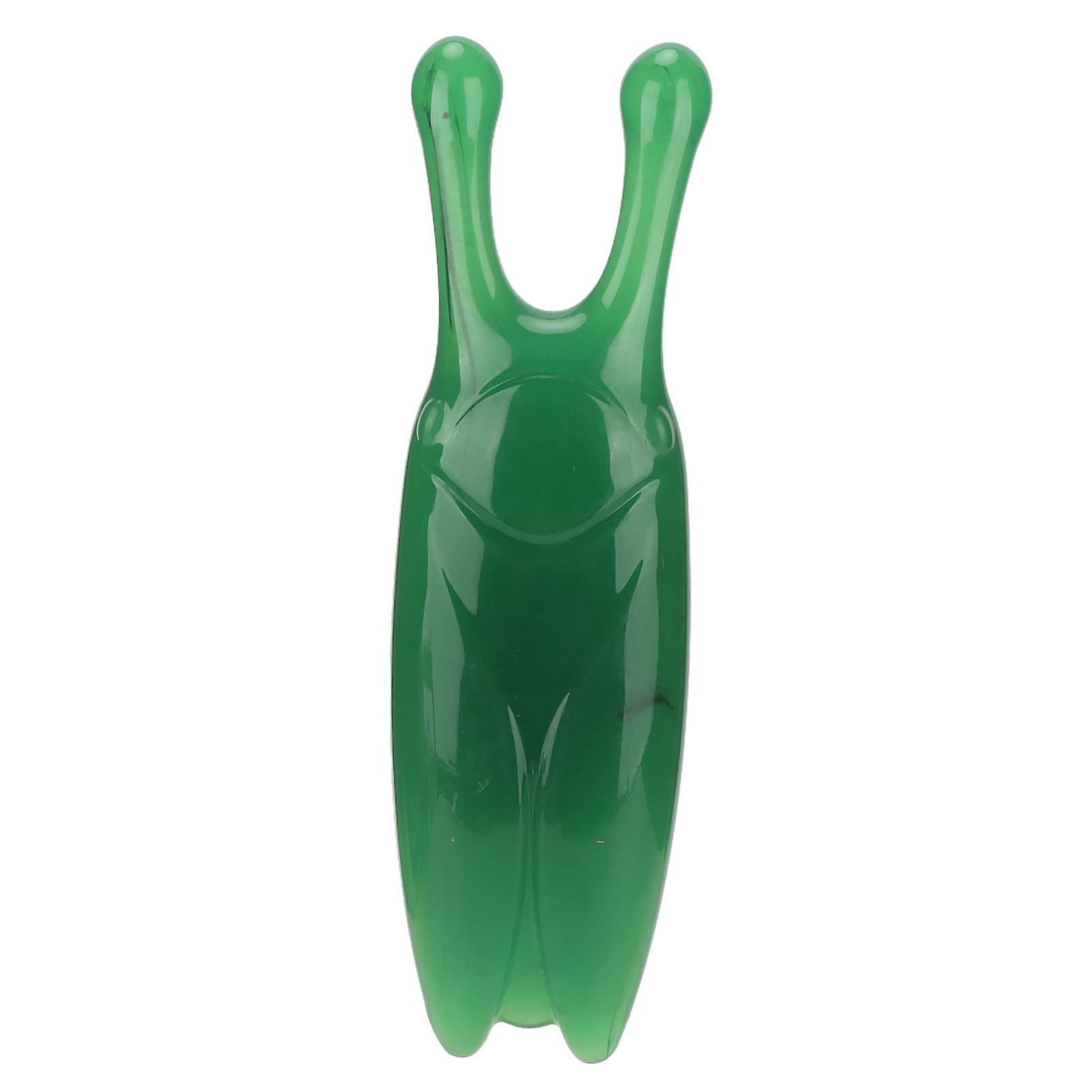 High Bridge Nose Scraper, Nose Massager, Nose Wing Reduction, Gua Sha Tool for Jawline Shaping and Puffiness Reduction, Green