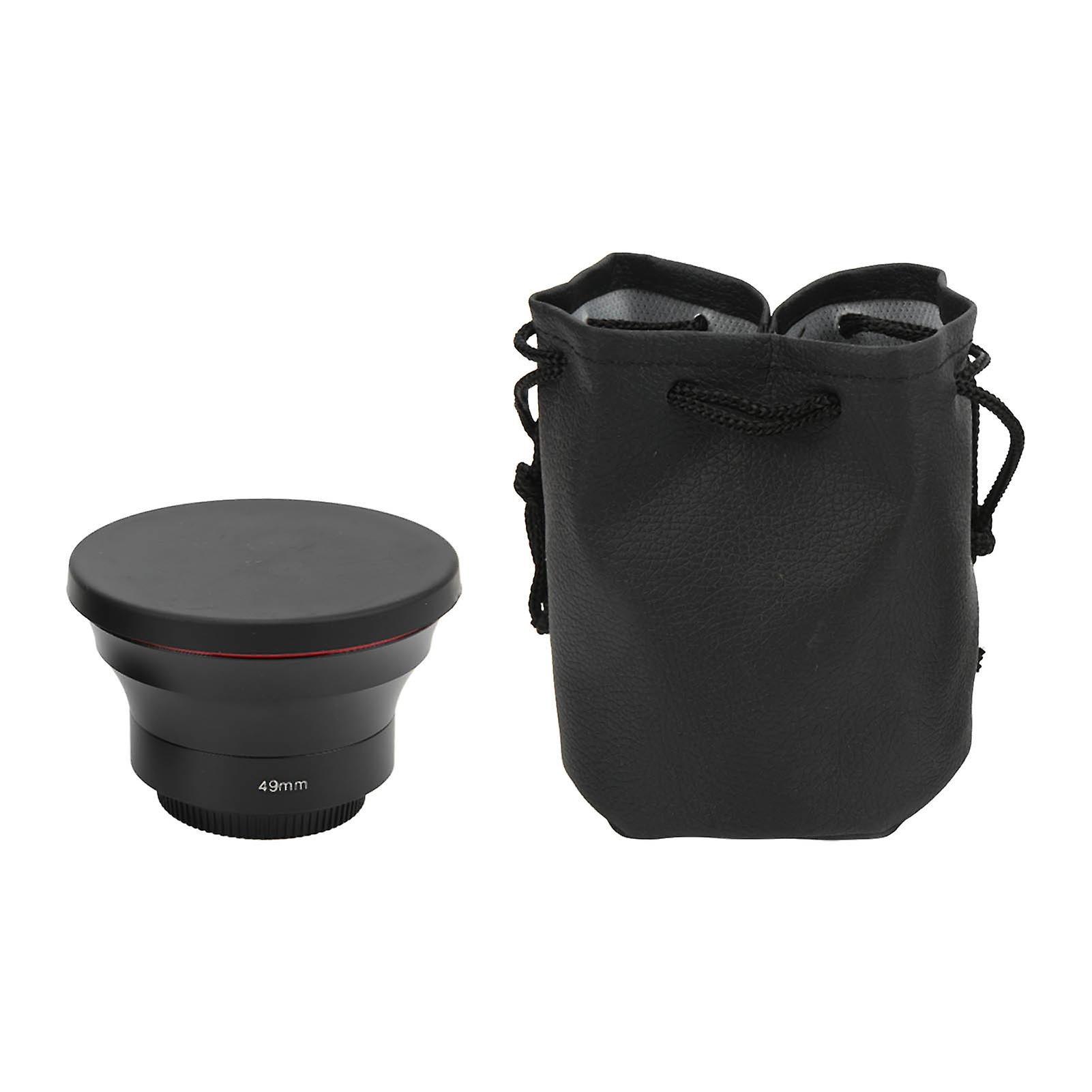 49mm Wide Angle Lens, 0.43x HD Professional Wide Angle Lens with Macro Lens, Camera Accessory