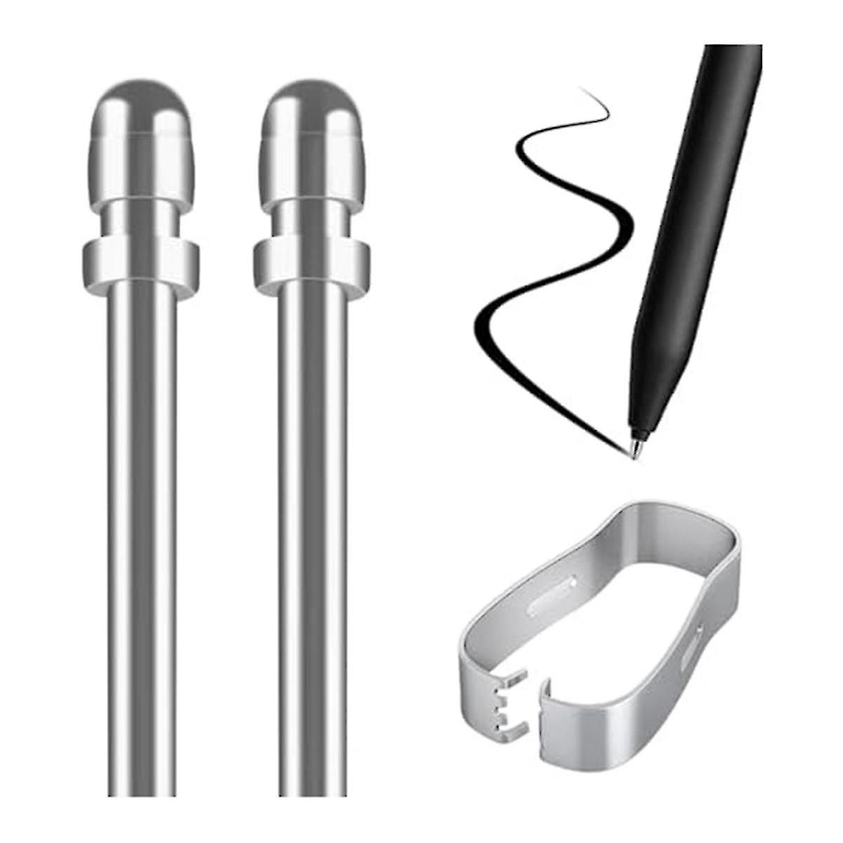 No Wear Out Titanium Replacement Pen Tips, 2 Smooth And Precise, With Installation Tool, Universal Pen, Digital Pen