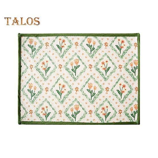 Table Mat Nordic Style Soft Non-Slip Heat-Resistant Easy to Clean Square Kitchen Decoration Placemats