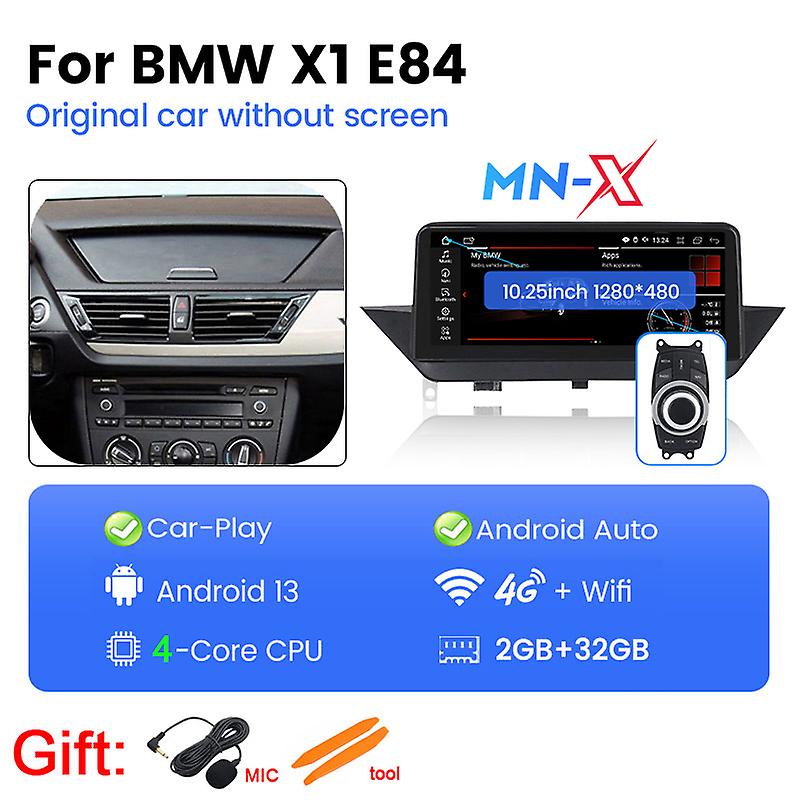 Android 13 Intelligent System Car Multimedia Player For BMW X1 E84 2009 2010 2012 2013 2014 2015 DSP GPS Carpaly Auto All in one