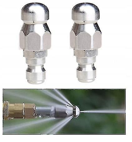 2pcs Karcher Hose Swivel Sewage Nozzle 1/4
