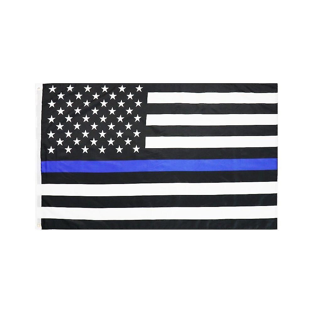 Thin Blue Line Us American Flag